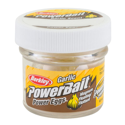 PowerBait Power Clear Eggs Floating Dough Bait, Garlic Scent-Flavor, Chartreuse