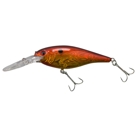 Flicker Shad Pro Slick Hard Bait - 2 1-4" Length, 10'-12' Swimming Depth, 2 Hooks, Slick Sunset, Per 1