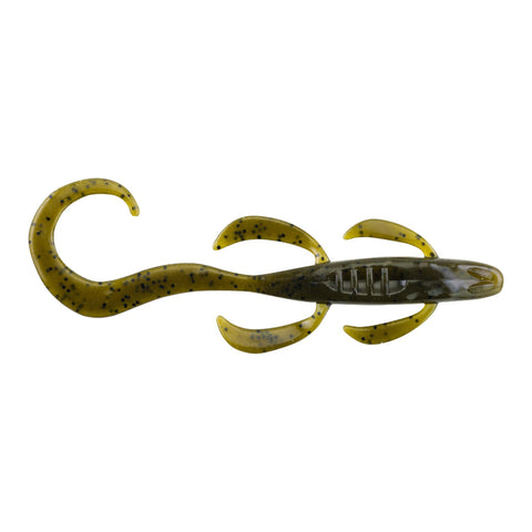 Havoc Boss Dog Soft Bait - 6" Length, Green Pumpkin, Per 10