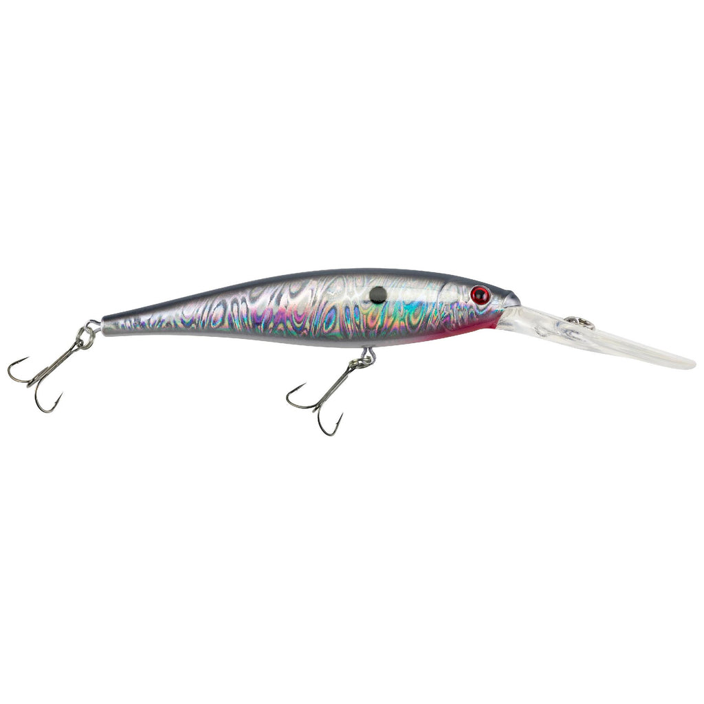 Flicker Minnow Pro Slick Hard Bait - 3" Length, 14'-17' Swimming Depth, 2 Hooks, Slick Mouse, Per 1