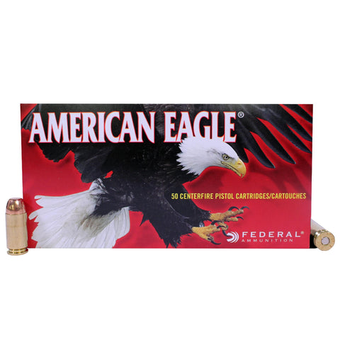 40 Smith & Wesson - American Eagle, 165 Grains, Full Metal Jacket, Per 50