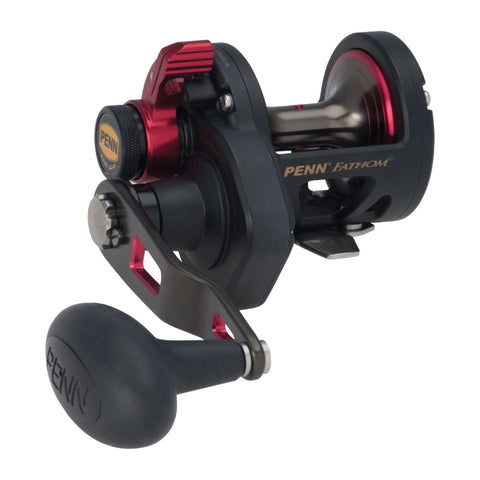 Fathom Lever Drag Conventional Reel - 15 Size, 5.3:1 Gear Ratio, 27" Retrieve Rate, 20 lbs Max Drag, Right Hand