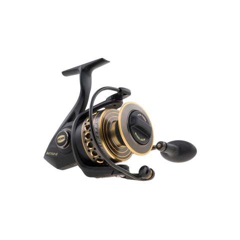 Battle II Spinning Reel - 1000 Size, 5.2:1 Gear Ratio, 22" Retrieve Rate, 9 lbs Max Drag, Ambidextrous