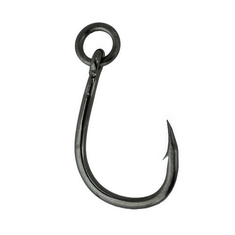 Live Bait Hook, Heavy Duty with Solid Ring - Size 4-0, NS Black, Per 5