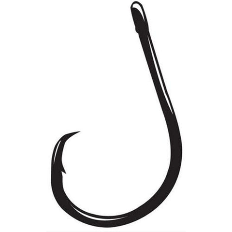 Octopus Hook, Circle 4x Strong, Straight Eye - Size 6-0, NS Black, Per 6