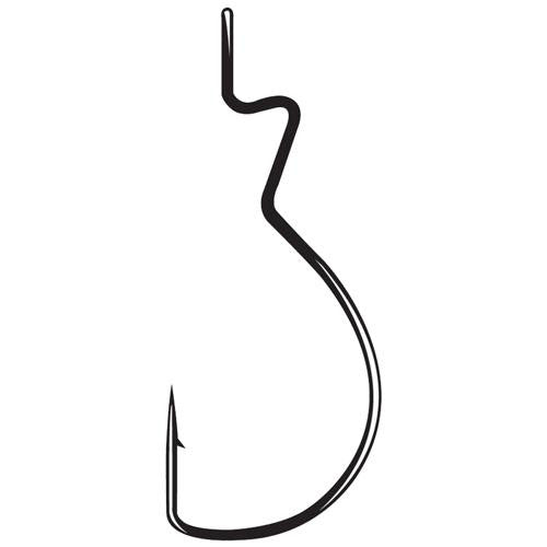 Worm Hook, Skip Gap - Size 5-0, NS Black, Per 5