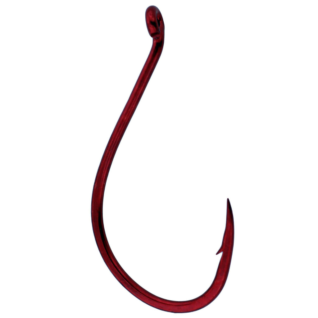 Octopus Light Hooks - Size 2, Red, Per 8