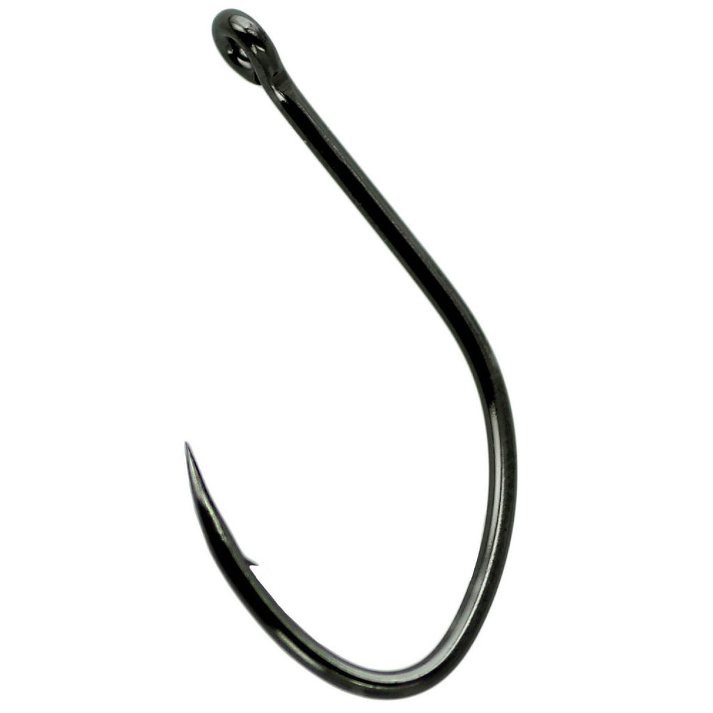 Micro V Gap Hook - Size 10, NS Black, Per 10