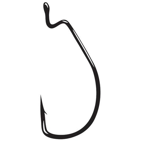 Worm Hook, Superline, Offset Shank, EWG - Size 4-0, NS Black, Per 4