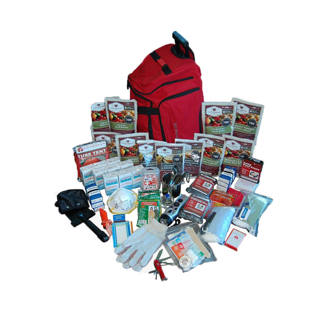 Survival Backpack - 2 Weeks, Deluxe, Red