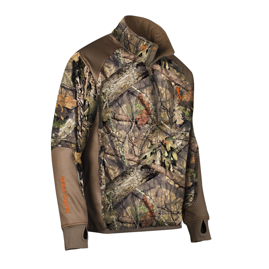 Hell's Canyon Performance Fleece 1-4 Zip Jacket, Mossy Oak Breakup Country - Large