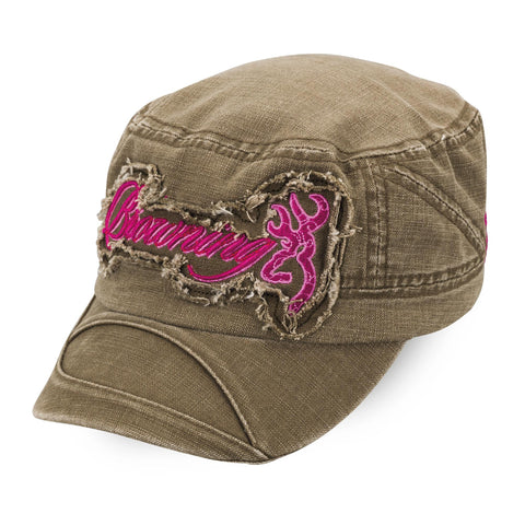 Geena Cap, Olive-Magenta