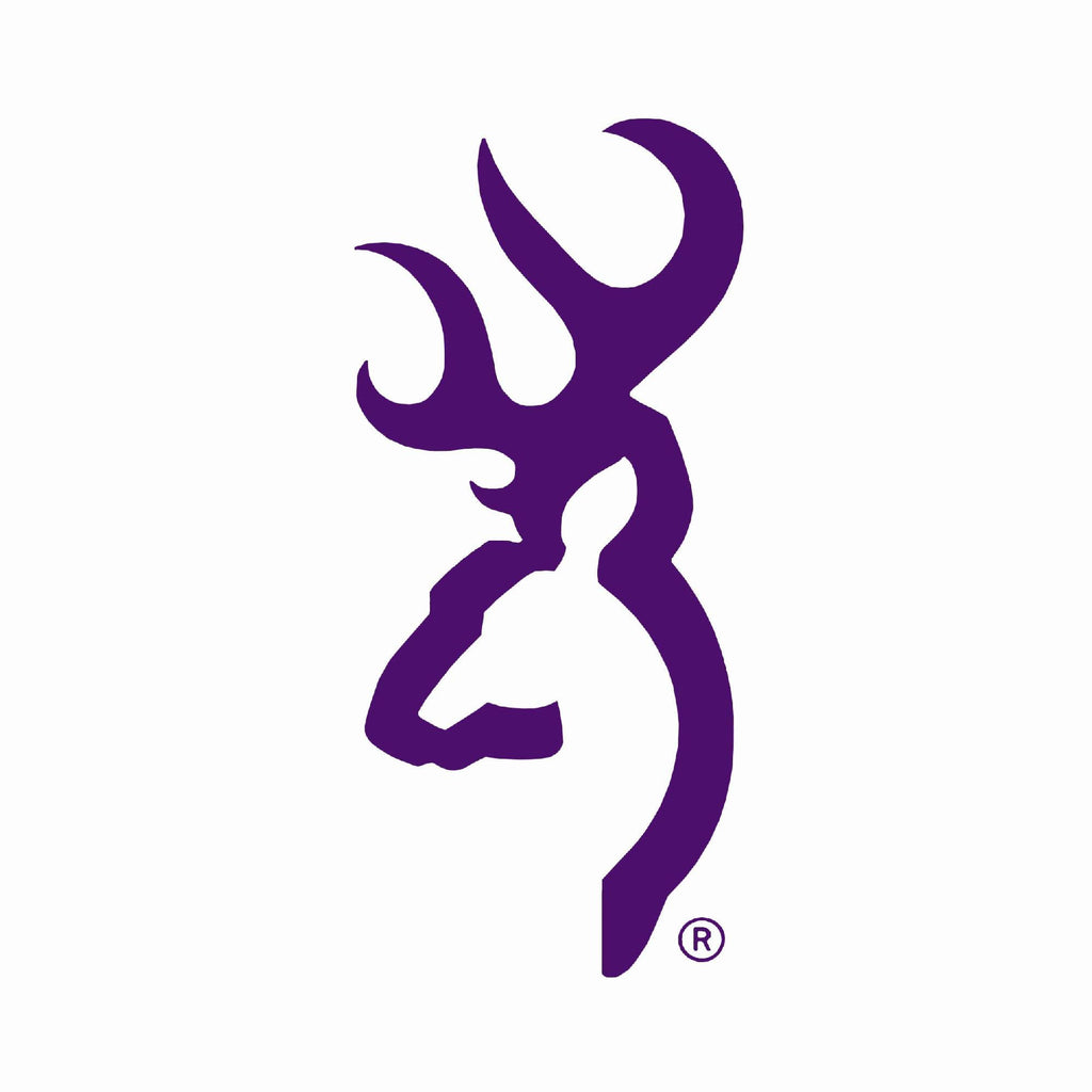 Decal - 6" Buckmark, Purple