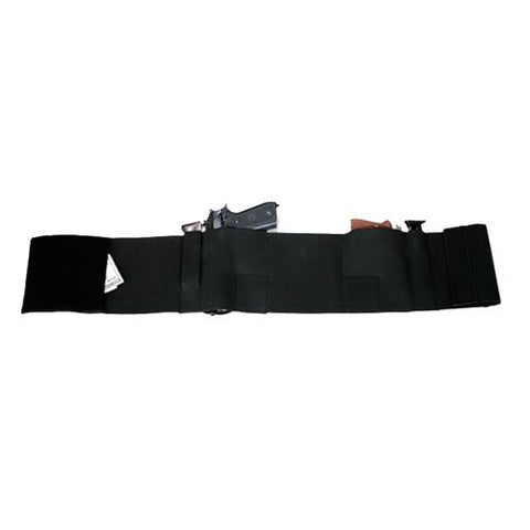 Deluxe Belly Wrap Holster - Extra Large, Elastic-Velcro, Black