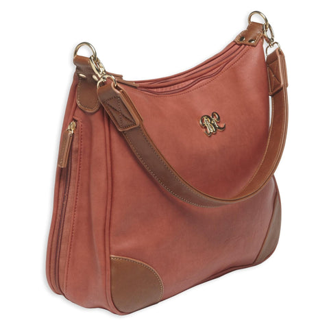 Hobo Style Purse w-Holster - Brick Red-Tan