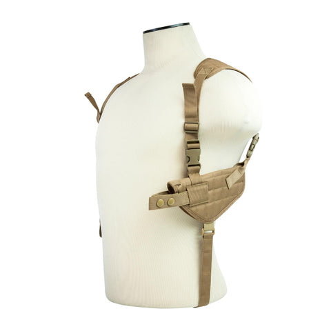 Ambidextrous Horizontal Shoulder Holster - Tan