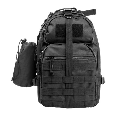 Small Backpack-Mono Strap - Black