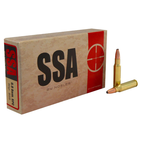 6.8mm Remington SPC Ammunition - Silver State Armory, 90 Grains, Bonded Performance Protected Point, Per 20