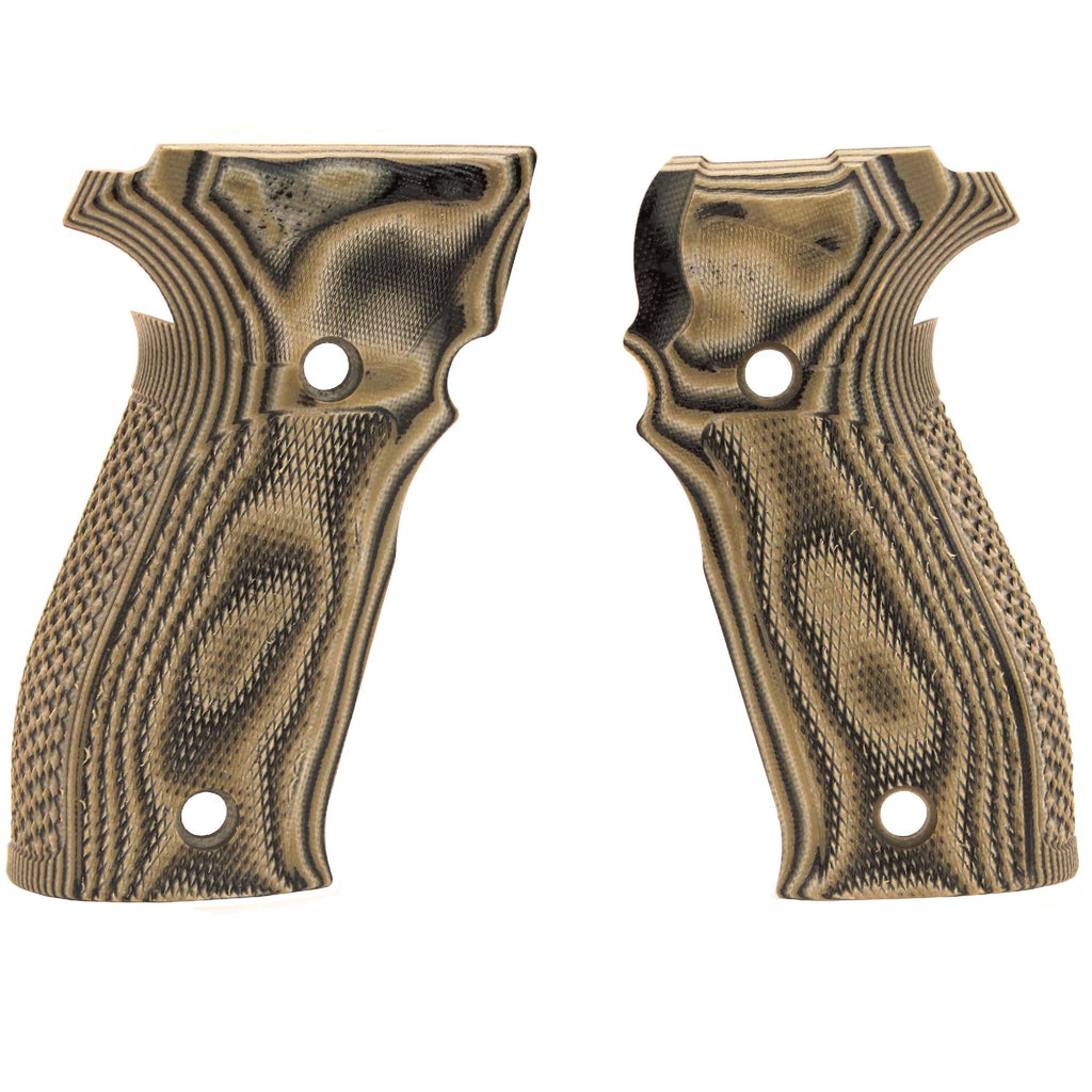 Sig P226 Grips - DA-SA Allround Checkered G10 G-Mascus Green