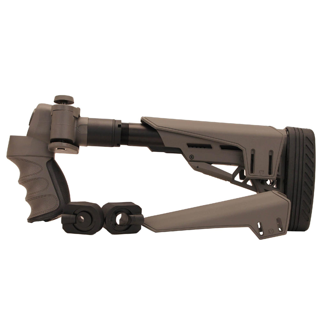 Mossberg-Remington-Winchester 12 Gauge TactLite Adj. Side Folding Stock - with Scorpion Recoil System, Destroyer Gray