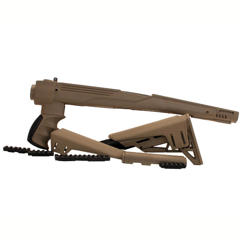 SKS TactLite Adjustable Sde Folding Stock - with Scorpion Recoil System, Fkat Dark Earth