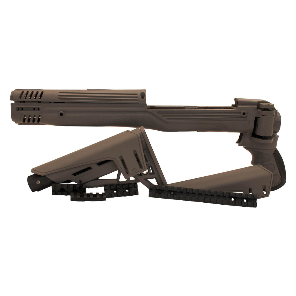 Ruger Mini 14 TactLite Adj. Side Folding Stock - with Scorpion Recoil System, Destroyer Gray