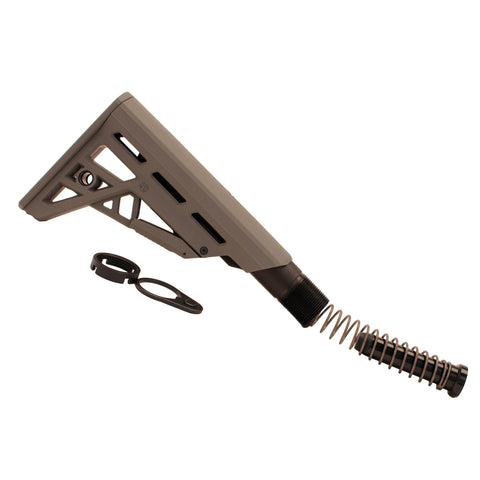 AR-15 TactLite Adjustable Mil-Spec Stock - with Mil-Spec Buffer Tube Assembly Destroyer Gray