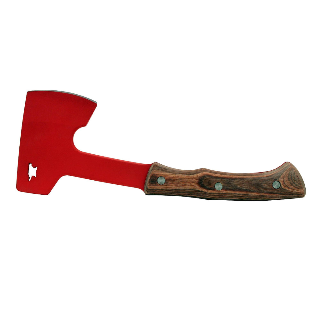 Compadre Axe, 3" Red Blade, Heritage Walnut Dymondwood Handle, Boxed