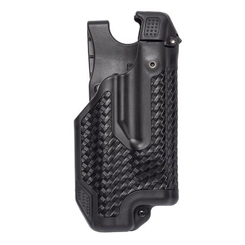 Epoch Level 3 Light Bearing Duty Holster - - Glock 17-22-31. Baskwetweave Black, Right Hand