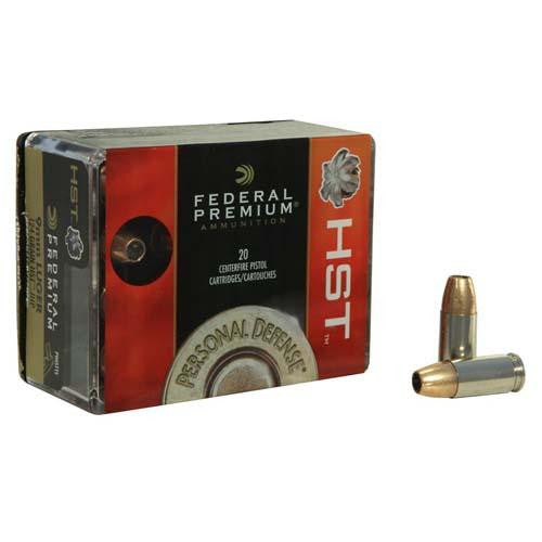 9mm Luger - Premium Personal Defense, 124 Grains, HST Jacketed Hollow Point, Per 20