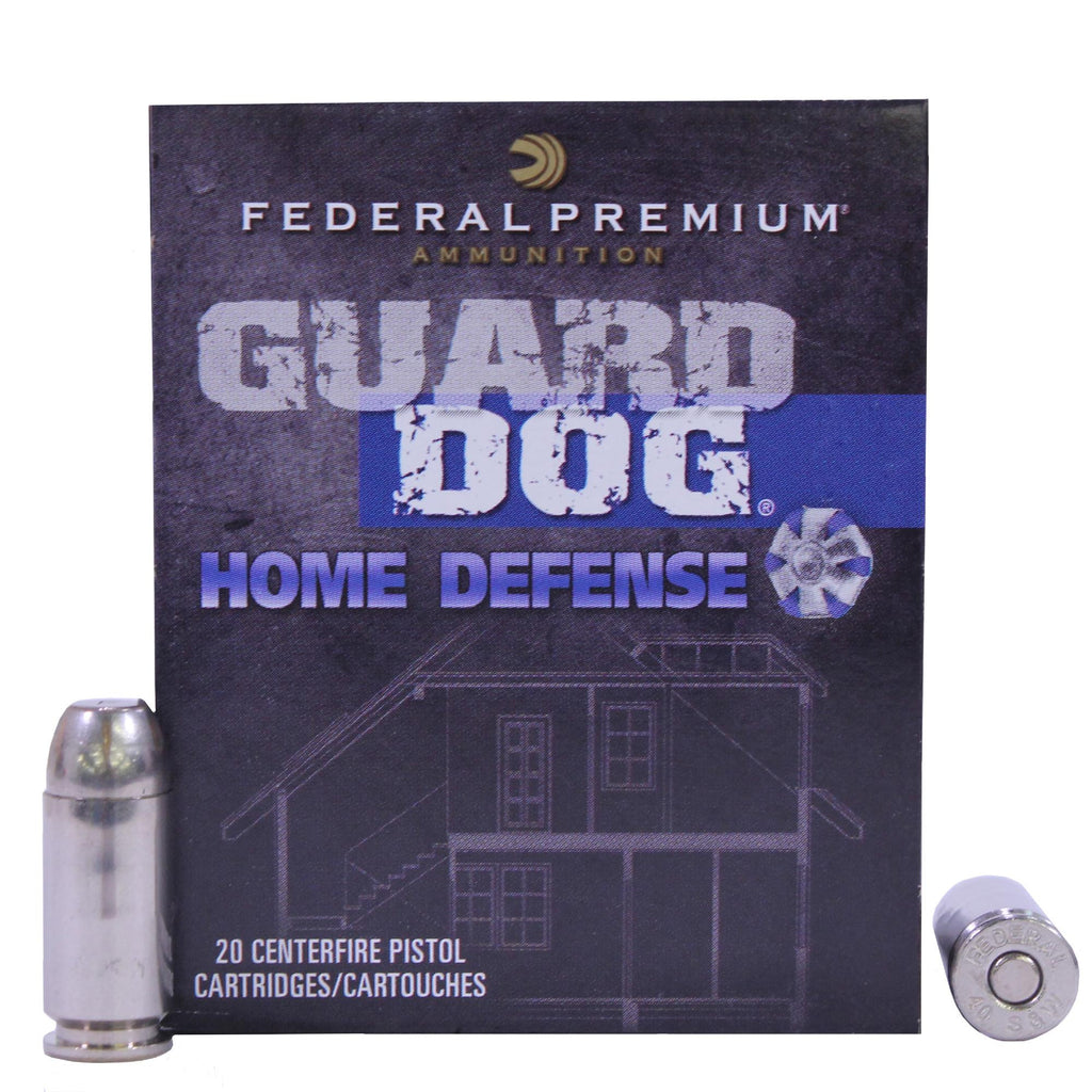 40 Smith & Wesson - Premium Guard Dog Home Defense, 135 Grains, Expanding Full Metal Jacket, Per 20