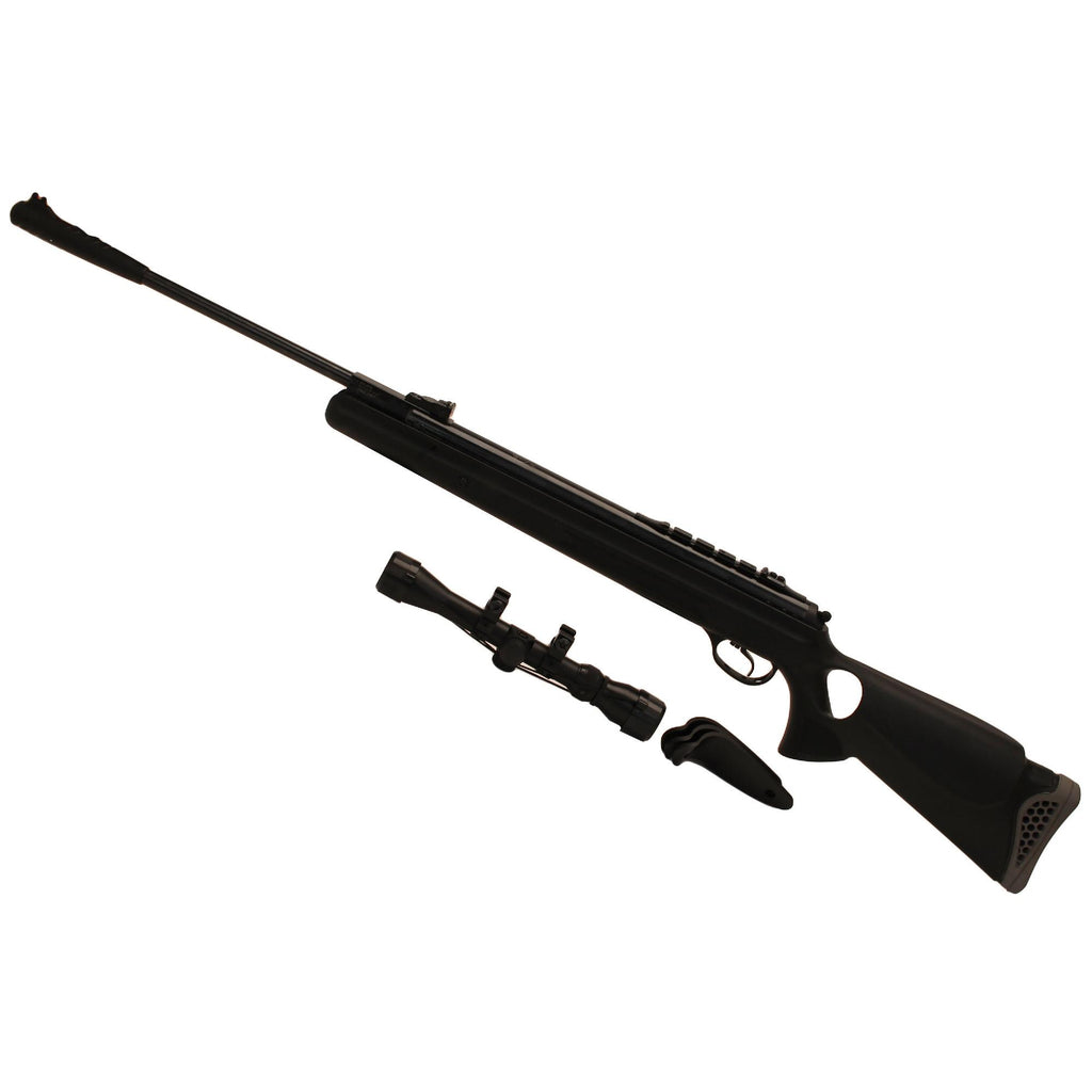 125th Vortex Combo - 25 Caliber with 3-9x32mm Sacope, Black Synthetic Thumbhole Stock