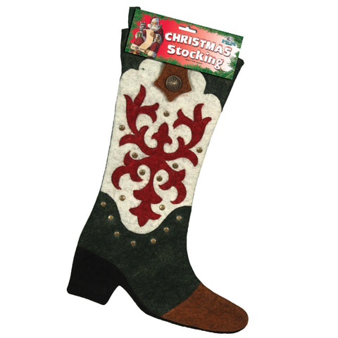 Stocking - Cowboy Boot Christmas