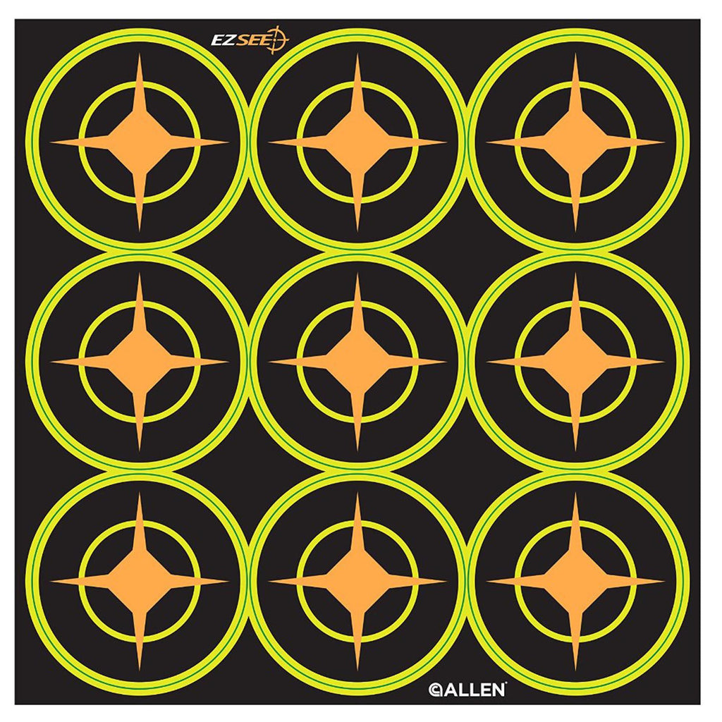 EZ Aim Targets - - Splash 2" Round Aiming Dots, Per 12 (9 Targets Per Sheet, Total of 108 Targets)