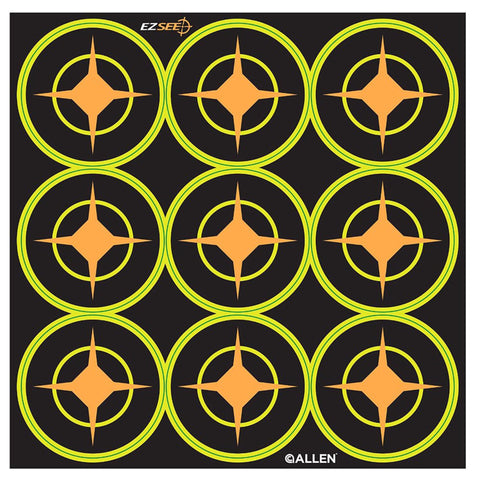 EZ Aim Targets - - Splash 2" Round Aiming Dots, Per 12 (9 Targets Per Sheet, Total of 108 Targets)