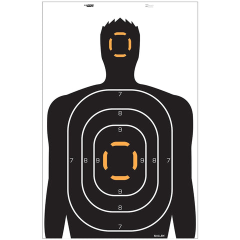 EZ Aim Targets - (23" x 35") Human Silhouette Style, Per 4