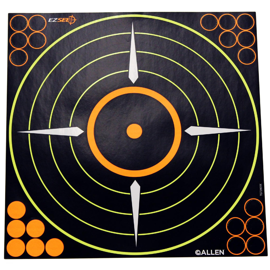 EZ Aim Targets - - (8 1-2" x 8 1-2") Splash Bullseye Style, Per 6