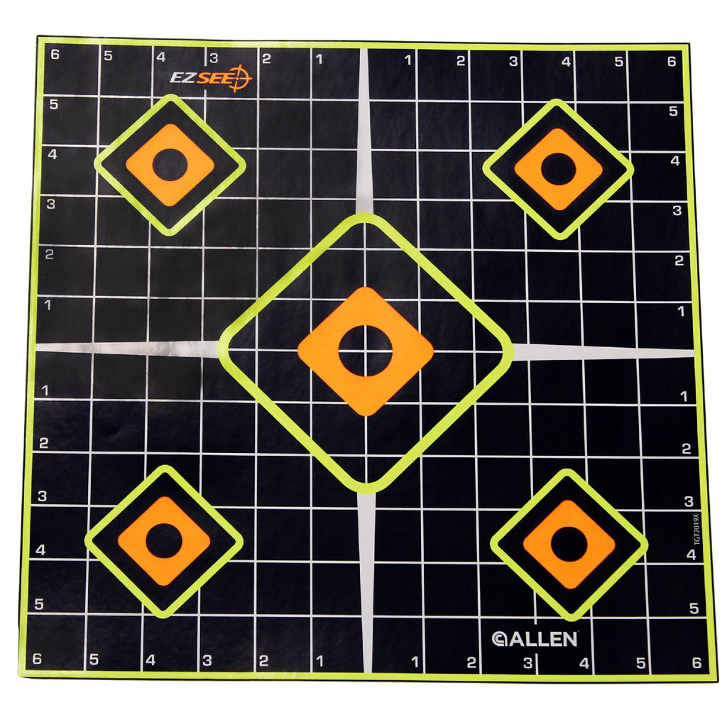 EZ Aim Targets - - (12" x 12") Splash Grid Style, Per 5