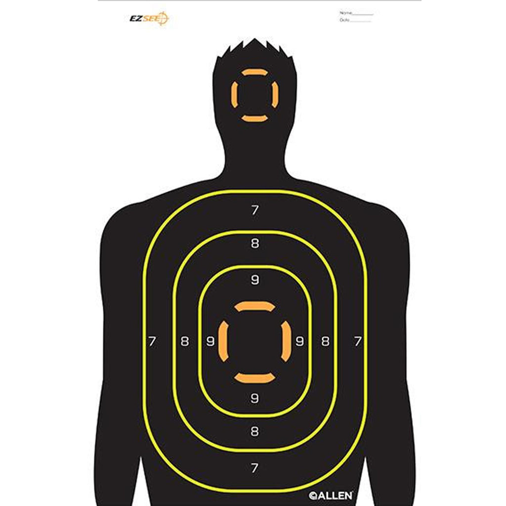 EZ Aim Targets - - (12" x 18")Human Silhouette Style, Per 5