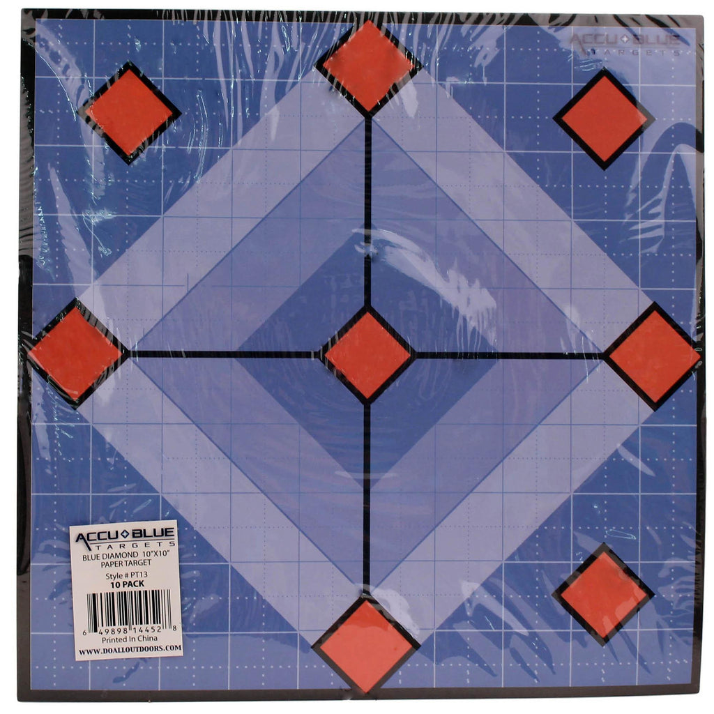 Paper Target - Accu Blue Diamond, 10x10"