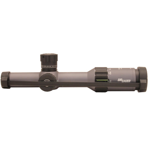 Tango6 FFP Tactical Riflescope - 1-6x24mm, MOA Milling Reticle, 0.5 MOA Adjustment, Graphite