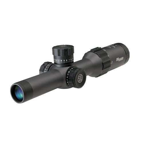 Tango6 SFP Tactical Riflescope - 1-6x24mm, HellFire Triplex Reticle, 0.5 MOA Adjustment, Graphite