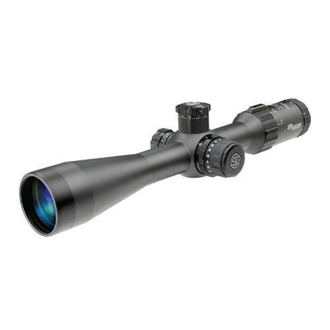 Tango4 FFP Tactical Riflescope - 3-12x42mm, MRAD Milling Reticle, 0.1 MRAD Adjustment, Graphite