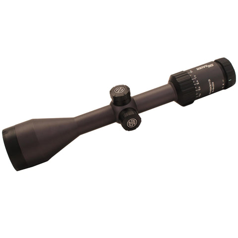 Whiskey3 SFP Hunting Riflescope - 3-9x50mm, Standard Quadplex Reticle, 0.25 MOA Adjustment, Black