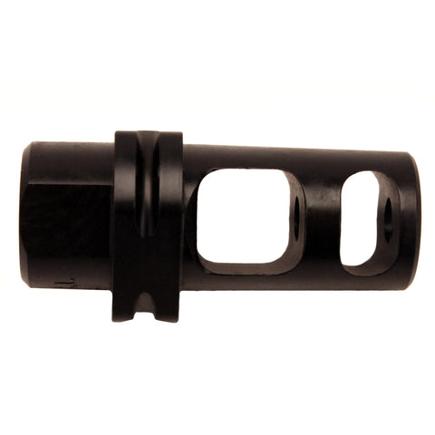 Dual Chamber Muzzle Brake - w-Supressor Mount 5.56mm Black