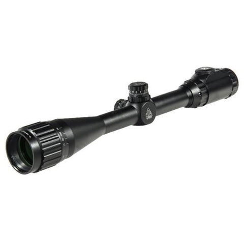 UTG 4-16x40mm, 1" Tube, Hunter Scope, AO, 36 Color Mil-Dot, Black with Rings