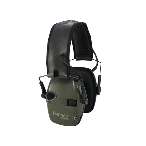 Impact Sport Electric Earmuff - OD Green