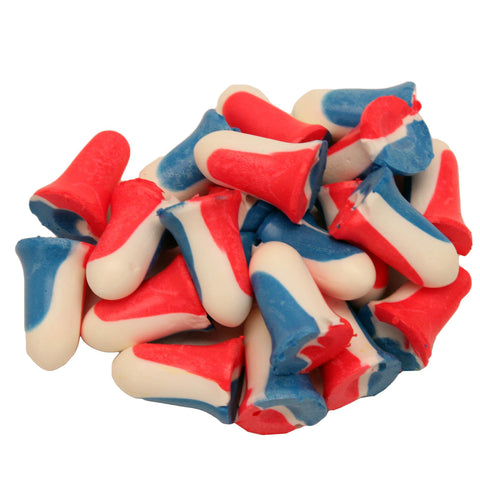 USA Shooters Ear Plugs, 10 Pair Red-White-Blue