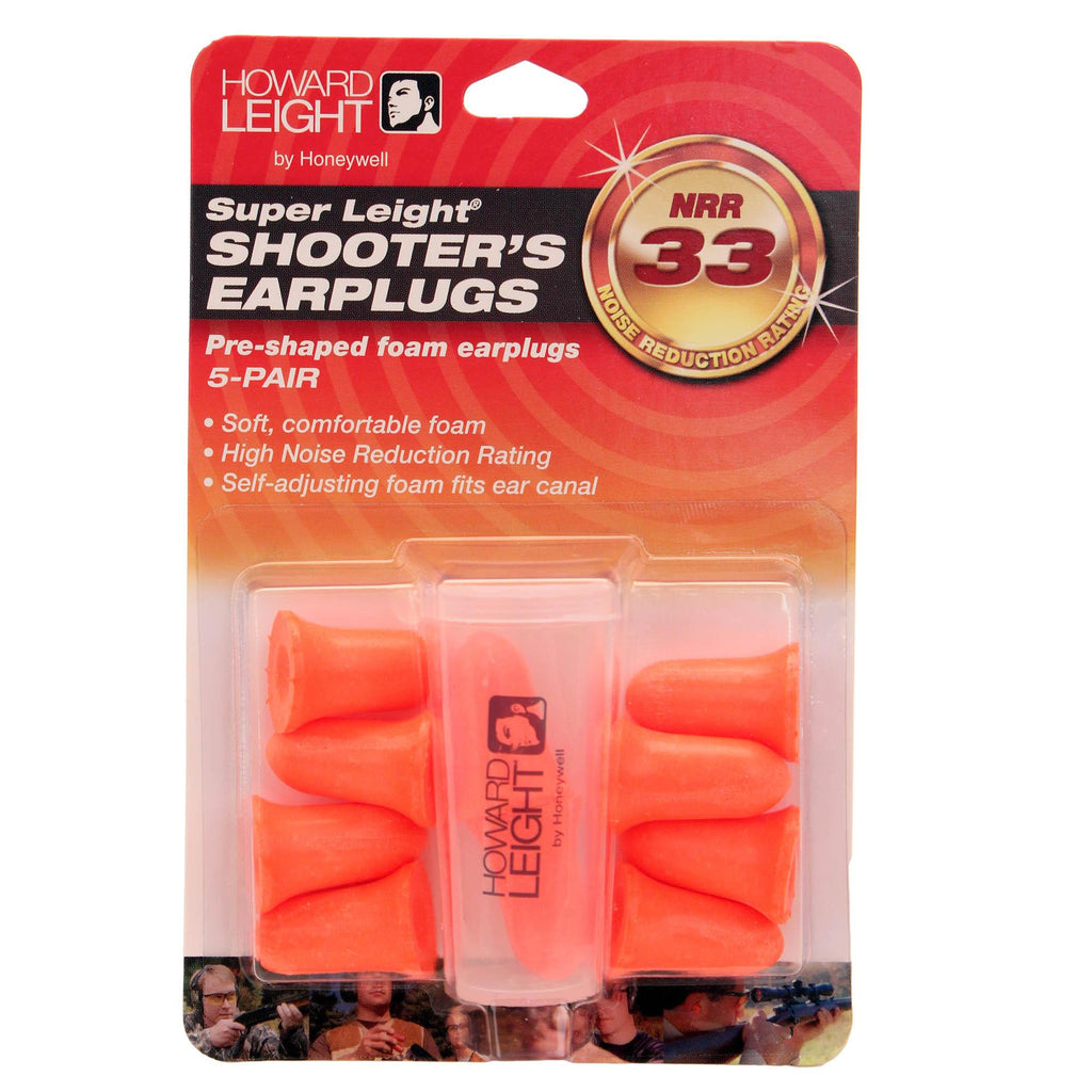 Super Leight Pre-Shaped Foam Ear Plugs, 5 Pair