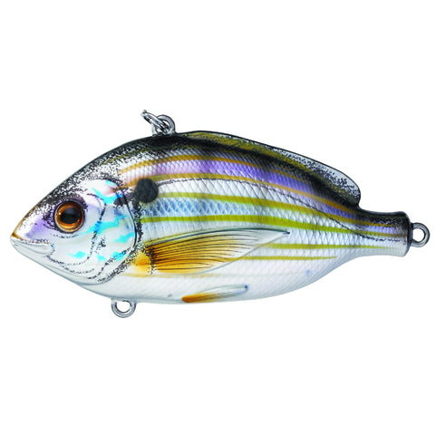 Pinfish Rattlebait - Saltwater, 2 1-2", #4 Hook, Variable Depth, Natural-Metallic